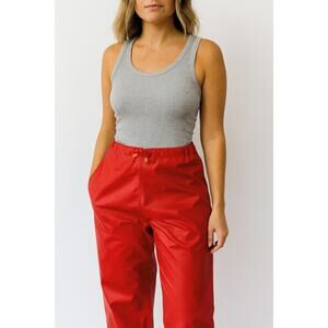 Helly Hansen Unisex Red Soft shell faux leather Pants Vintage Utility Ski Retro